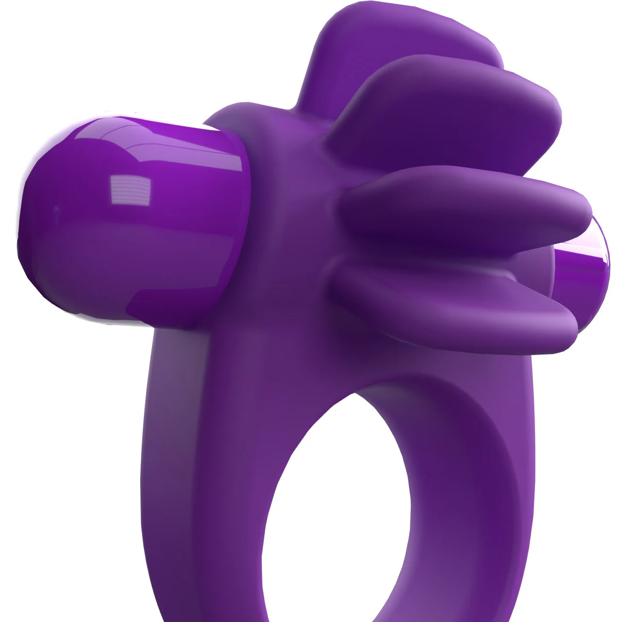 4B Skooch Vibrating Silicone Cock Ring By Screaming O - Grape - Image 3