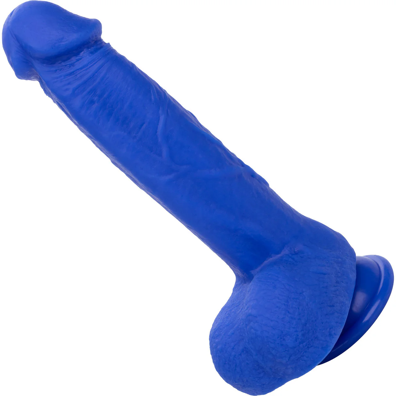 Admiral Captain 8" Rechargeable Waterproof Vibrating Silicone Suction Cup Dildo By CalExotics - Blue - Image 3