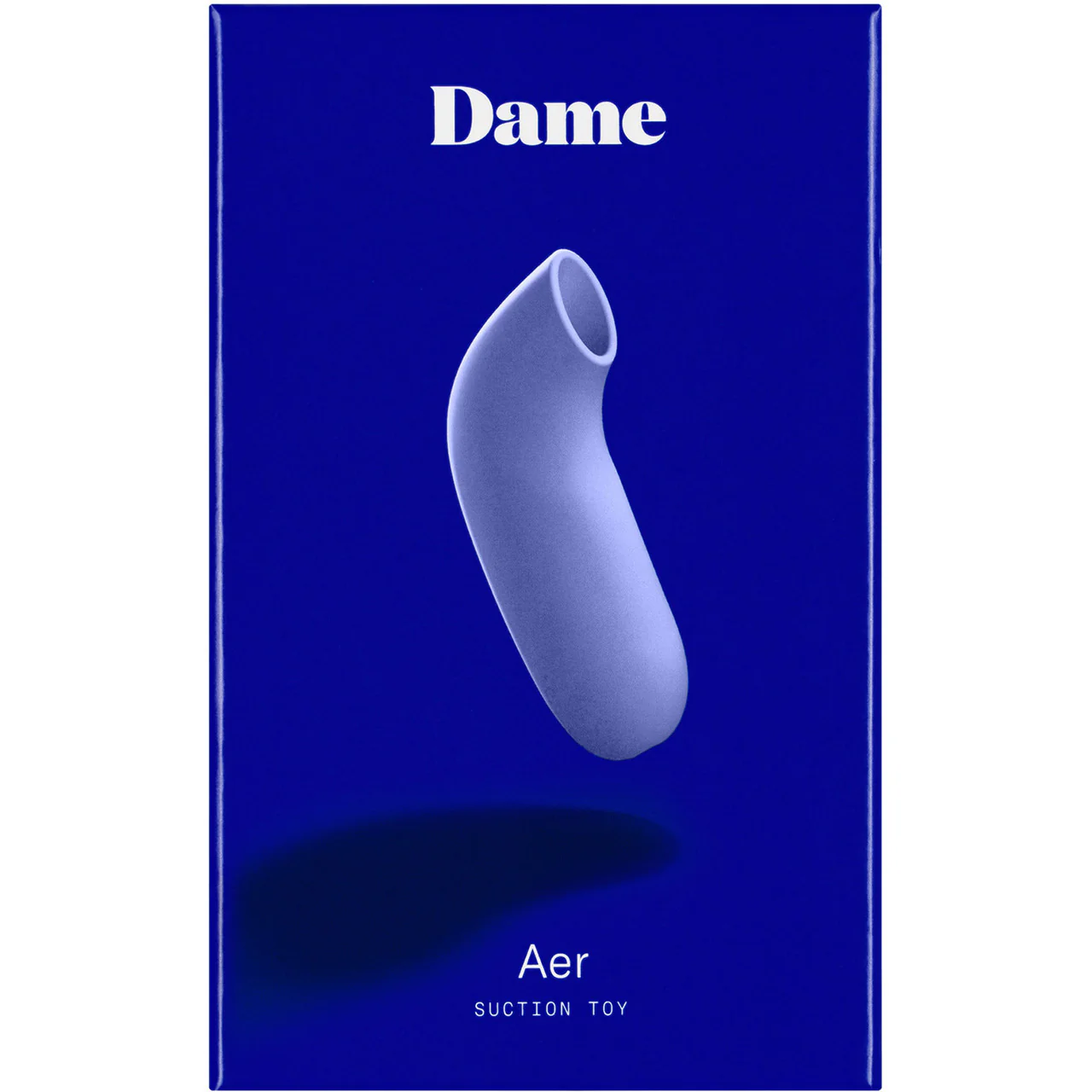 AER Silicone Rechargeable Waterproof Pressure Wave Suction Toy By Dame - Periwinkle - Image 5