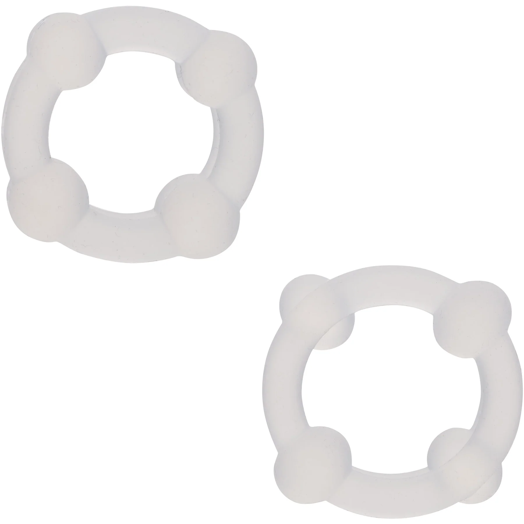 Alpha Liquid Silicone Double Stacker Rings 2 Piece Cock Ring Set - Image 3