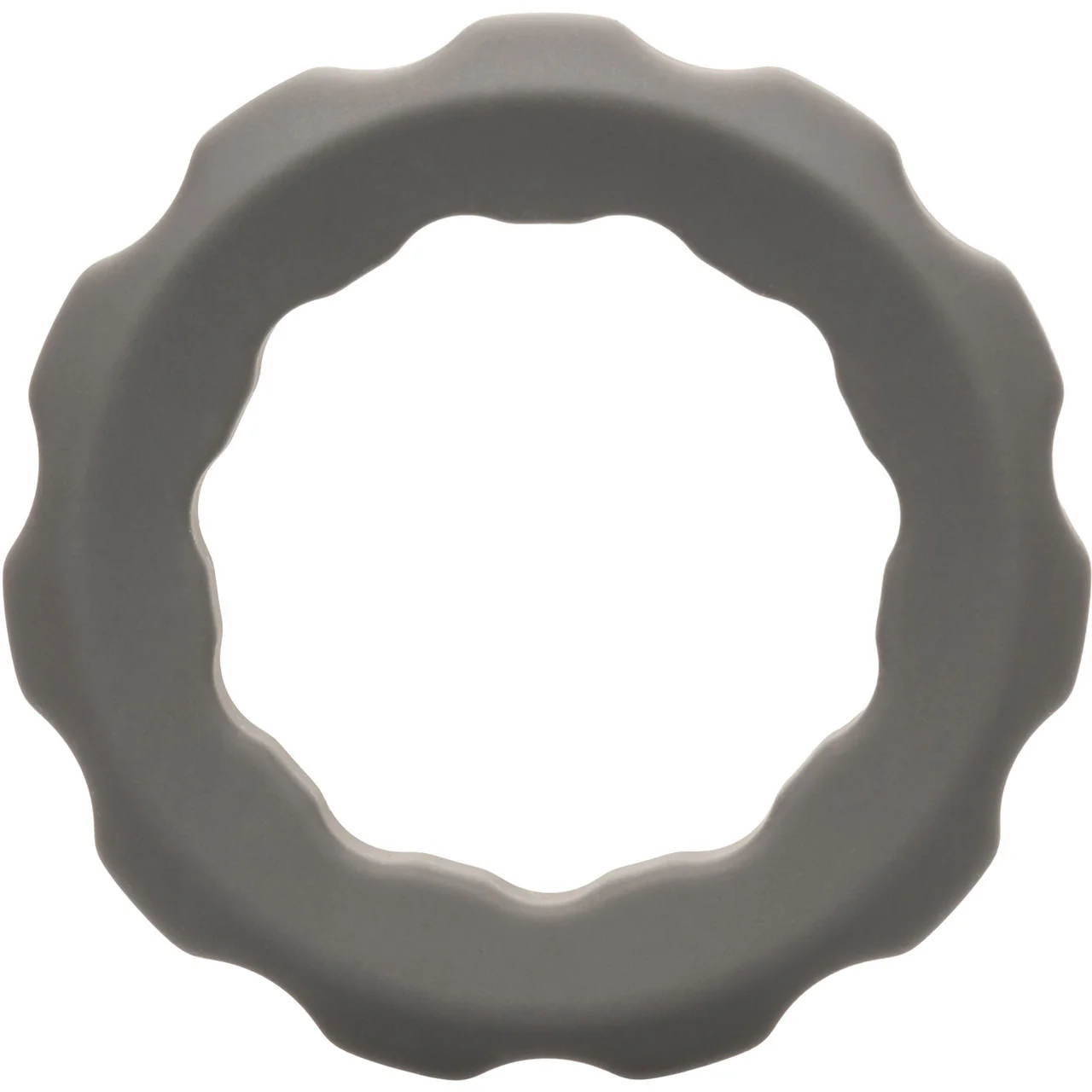 Alpha Liquid Silicone Erect Cock Ring By CalExotics - Grey