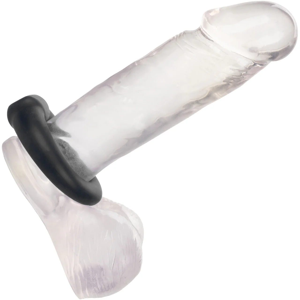 Alpha Liquid Silicone Optimum Cock Ring By CalExotics - Black - Image 4