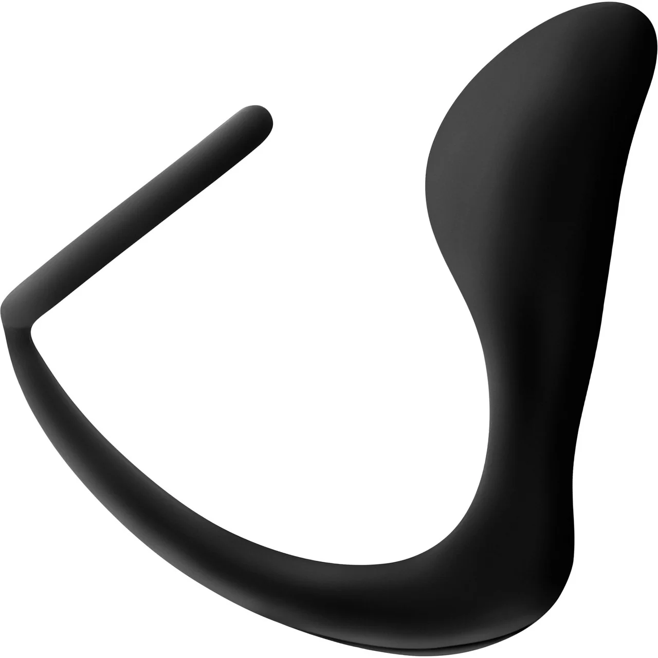 Anal Adventures Platinum  Silicone Cock Ring Plug by Blush - Black - Image 4
