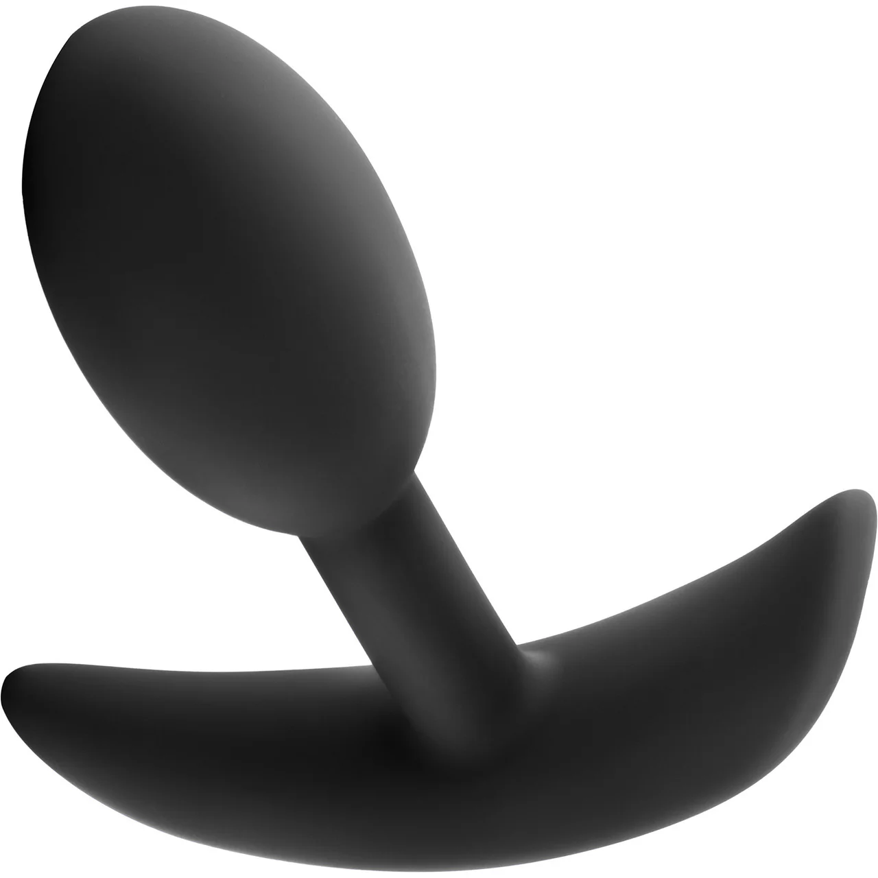 Anal Adventures Platinum Silicone Vibra Slim Plug By Blush - Black - Image 2