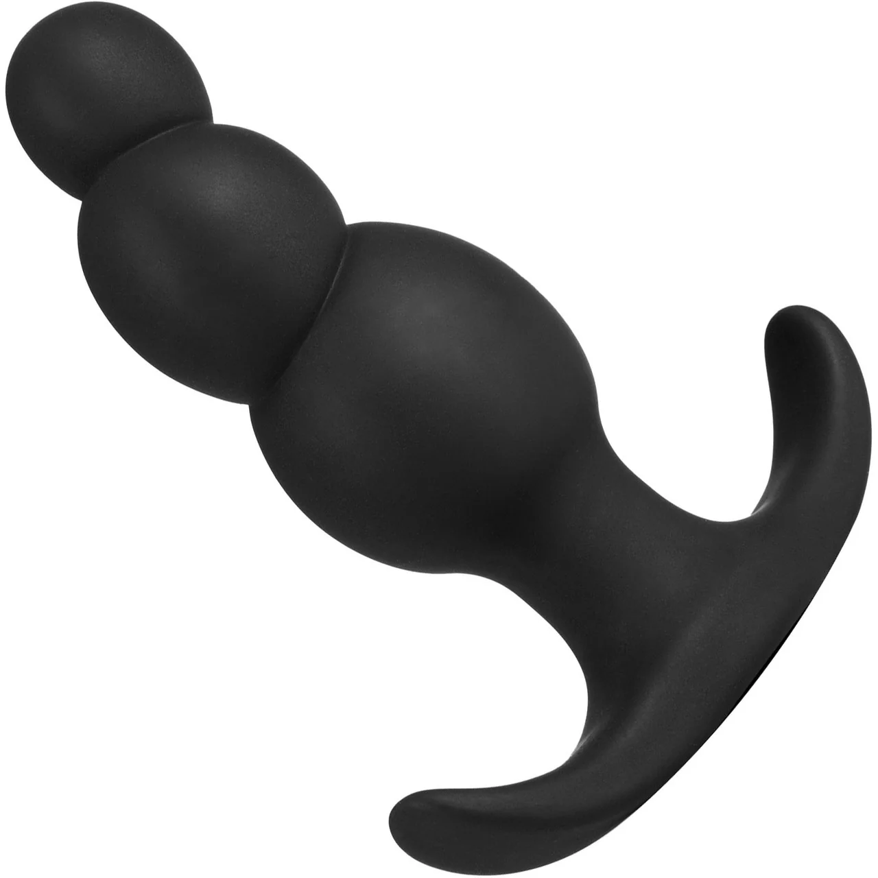 Anal Adventures Platinum Stacked Silicone Butt Plug By Blush - Black - Image 2