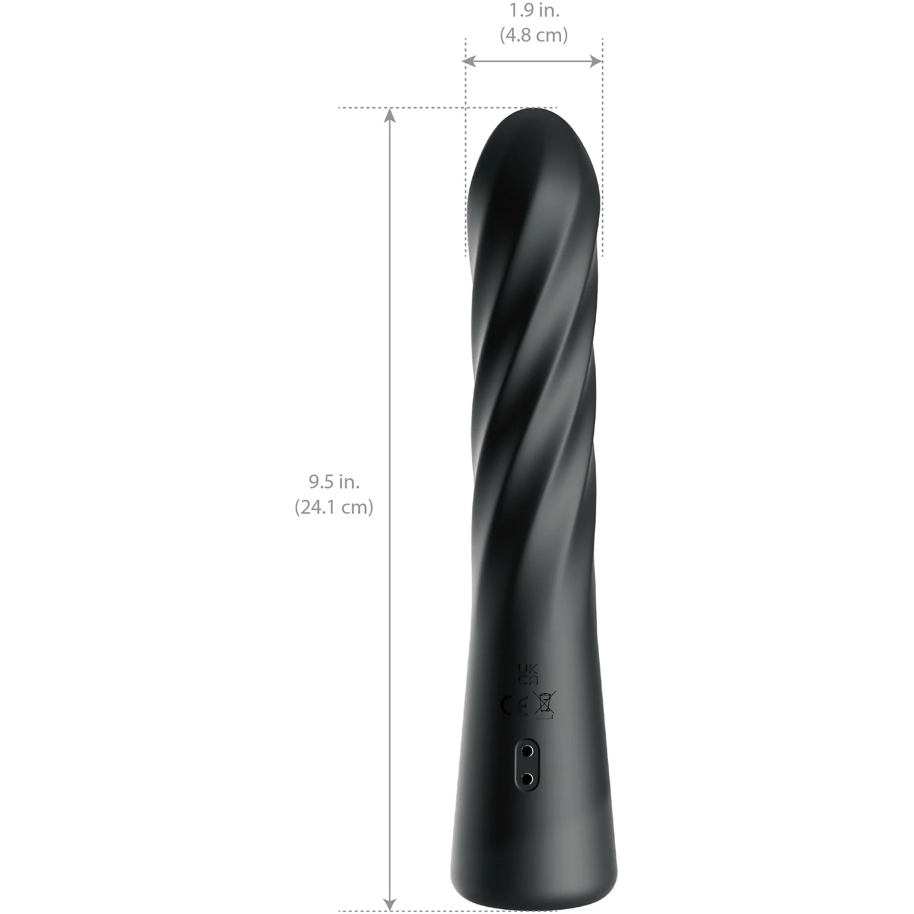Anal Fantasy Elite Twist Ecstasy Rechargeable Silicone Rotating Dildo - Image 4