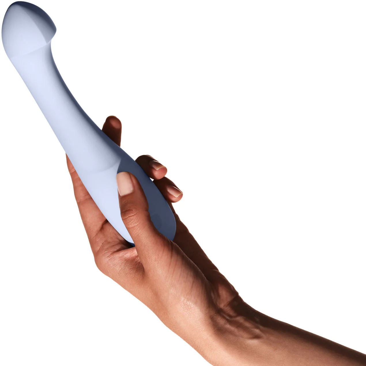 Arc G-Spot Vibrator - Silicone Waterproof Rechargeable Vibe By Dame - Ice Blue - Image 2