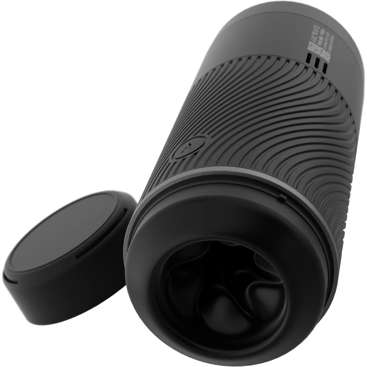 Arcwave POW Silicone Dual Entry Penis Stroker - Black - Image 8