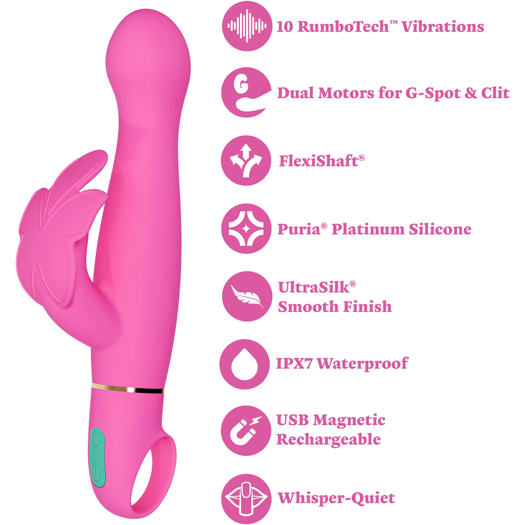ARIA® Naughty AF 2.0 Rechargeable Silicone G-Spot Vibrator By Blush - Image 13
