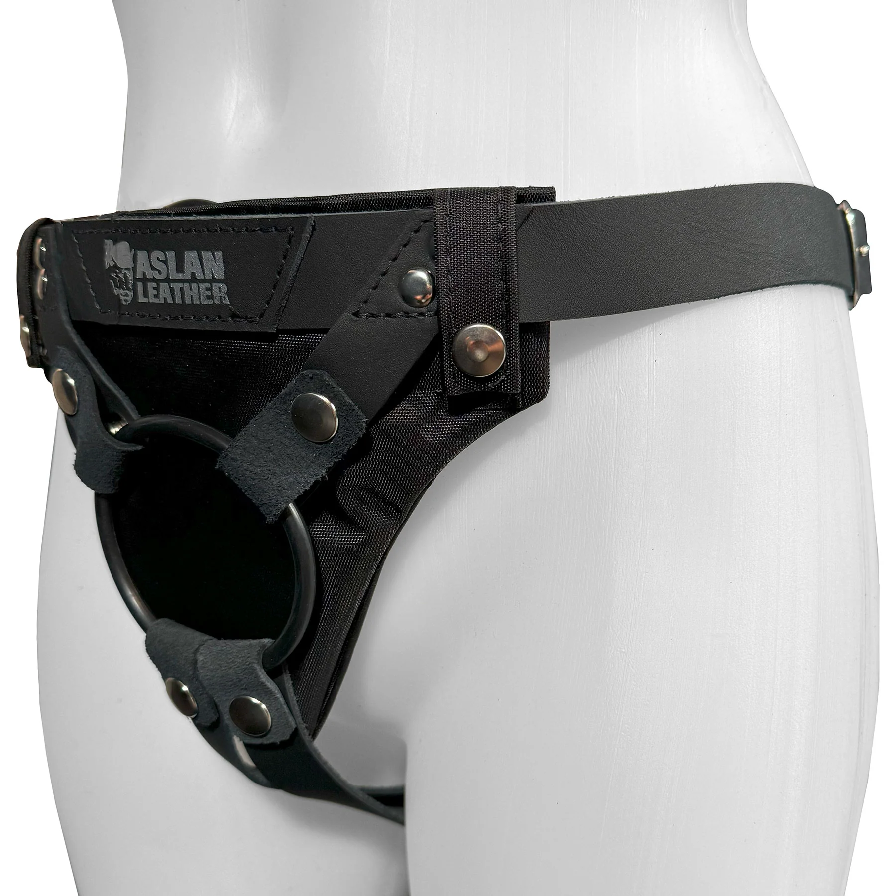 Aslan Large Toy Commando Leather Strap-On Harness - Image 2