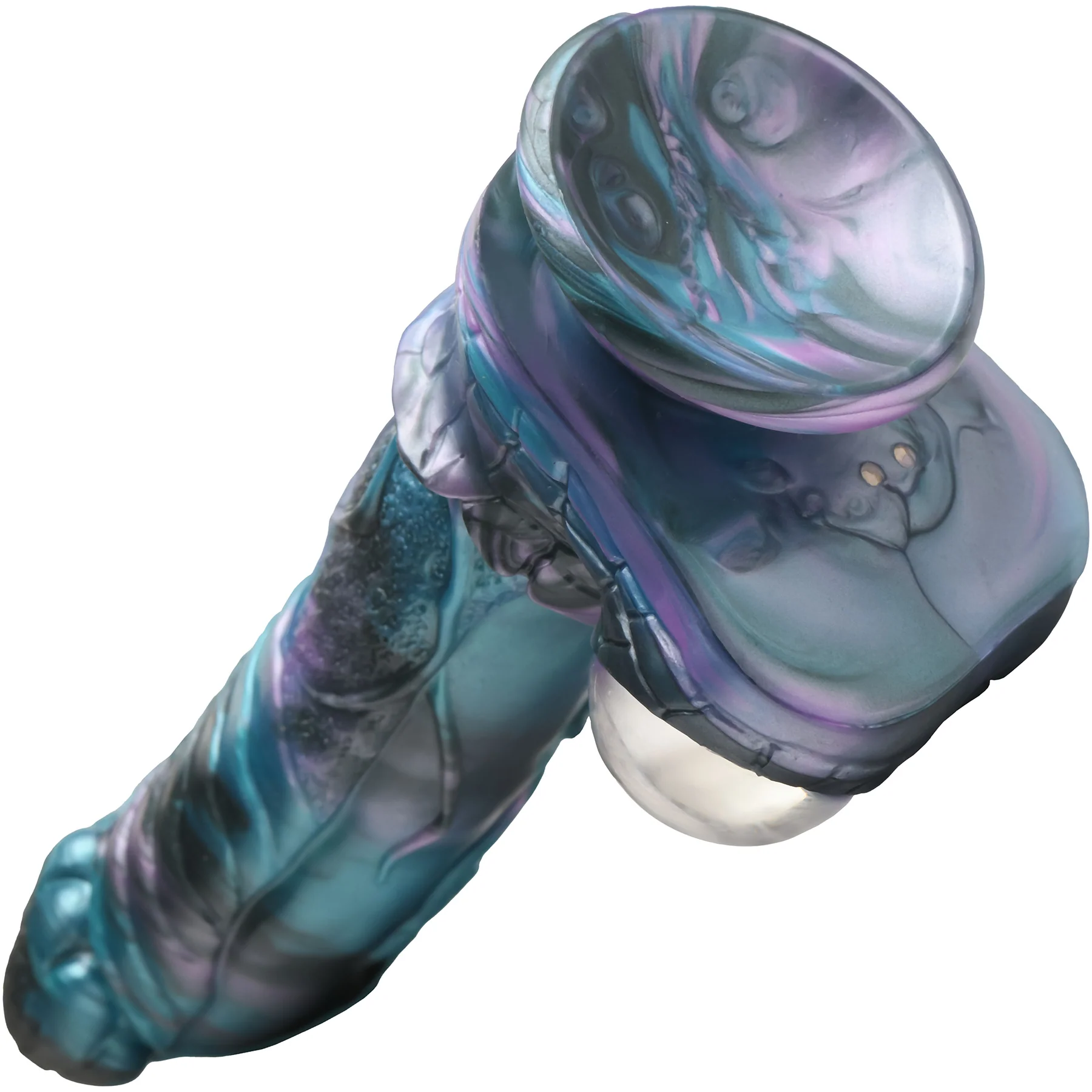 Astro Thrust 8" Thrusting & Vibrating Silicone Suction Cup Dildo With Remote By Creature Cocks - Image 9