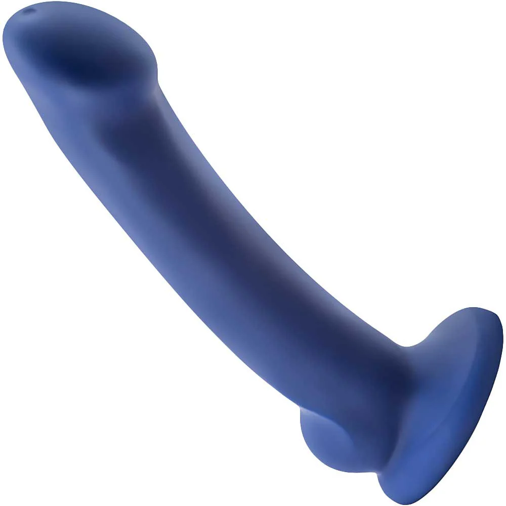 Avant D10 Ergo Mini Silicone Suction Cup Dildo by Blush Novelties - Indigo - Image 2