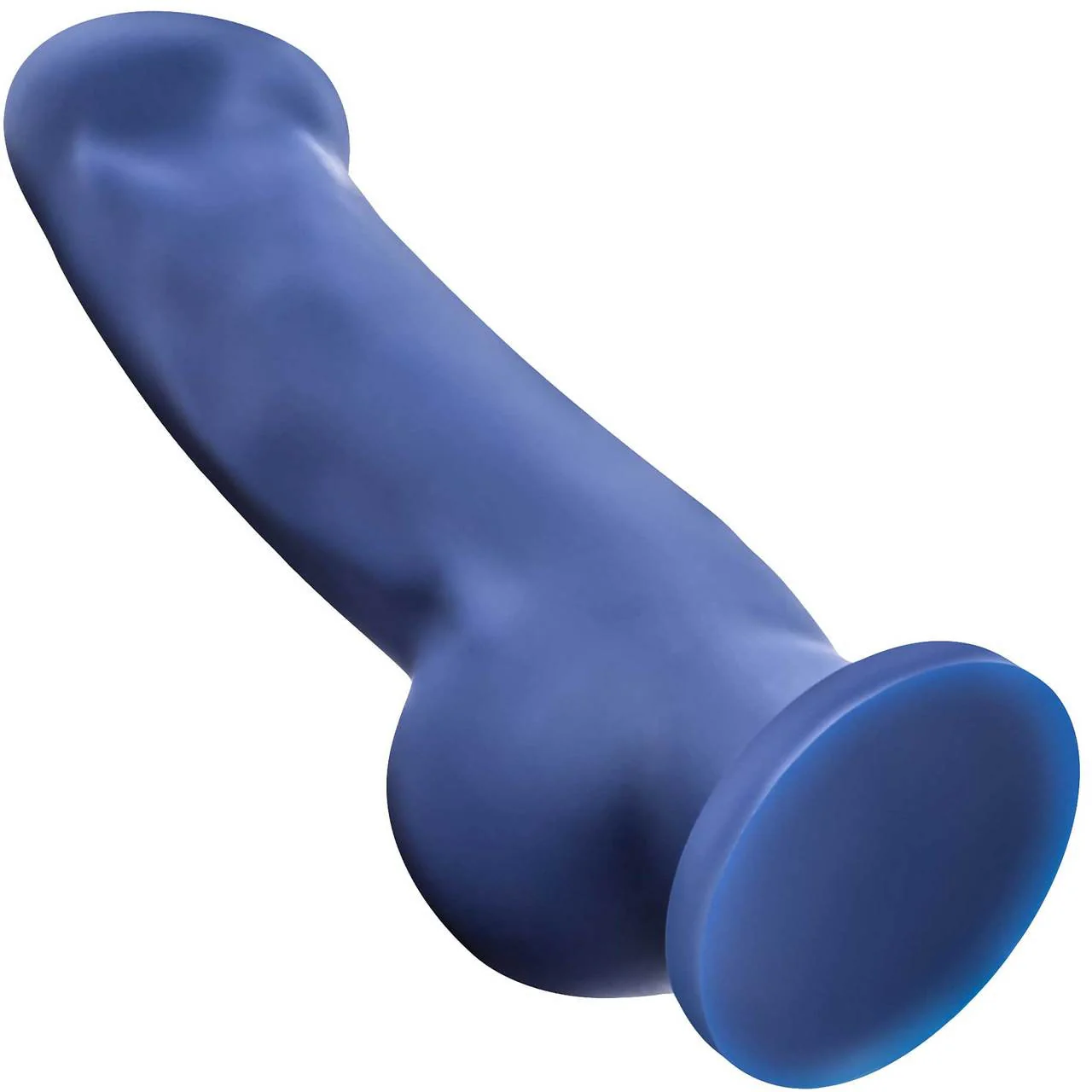 Avant D8 Ergo Silicone Suction Cup Dildo by Blush Novelties - Indigo - Image 4