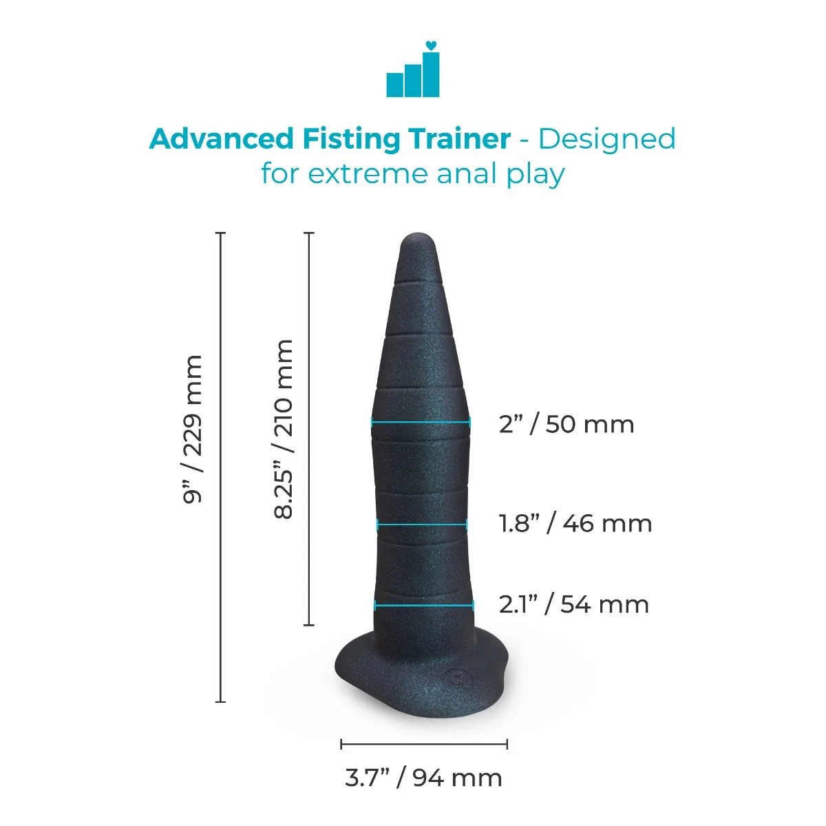 b-Vibe 9 Inch Anal Fisting Silicone Trainer - Image 14