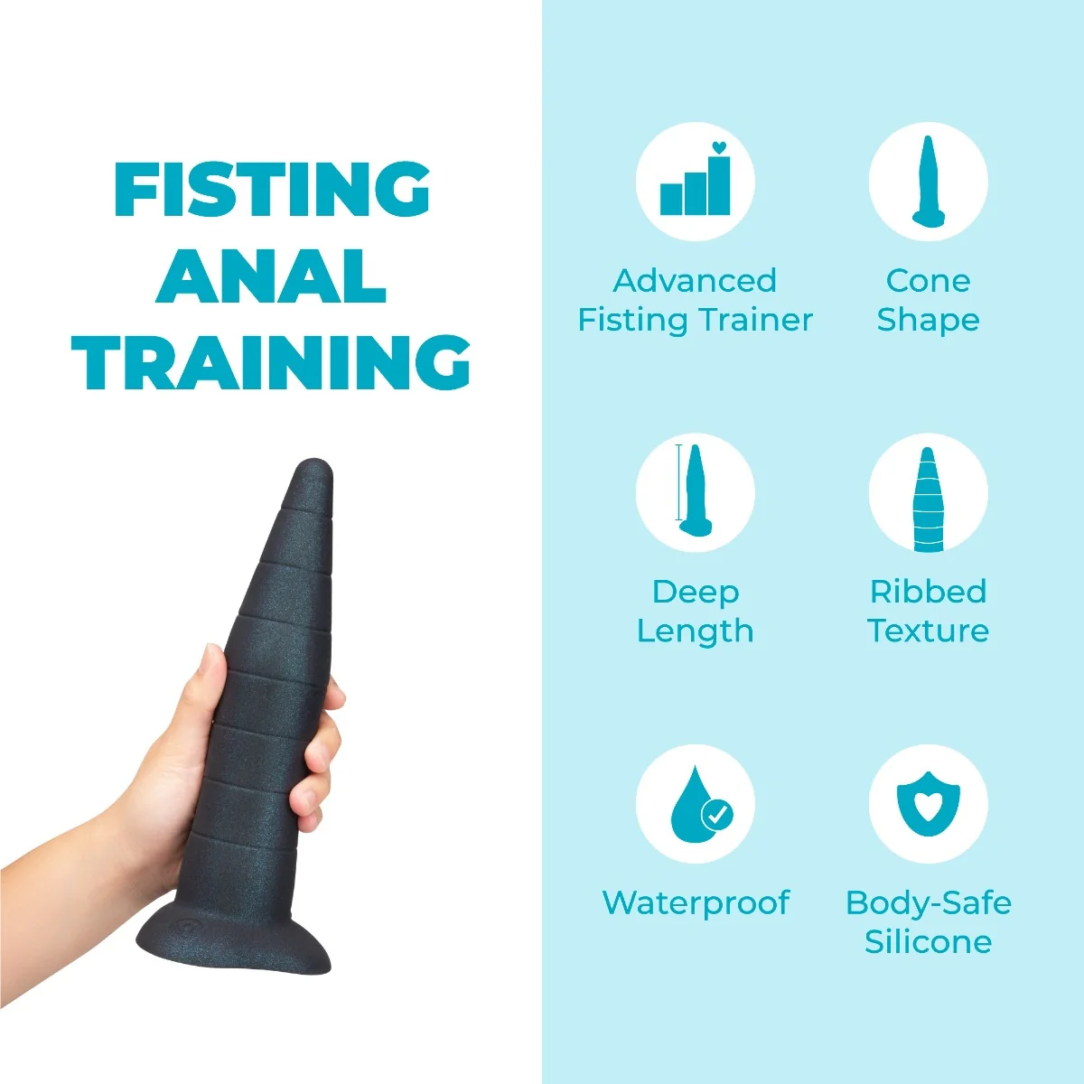 b-Vibe 9 Inch Anal Fisting Silicone Trainer - Image 2