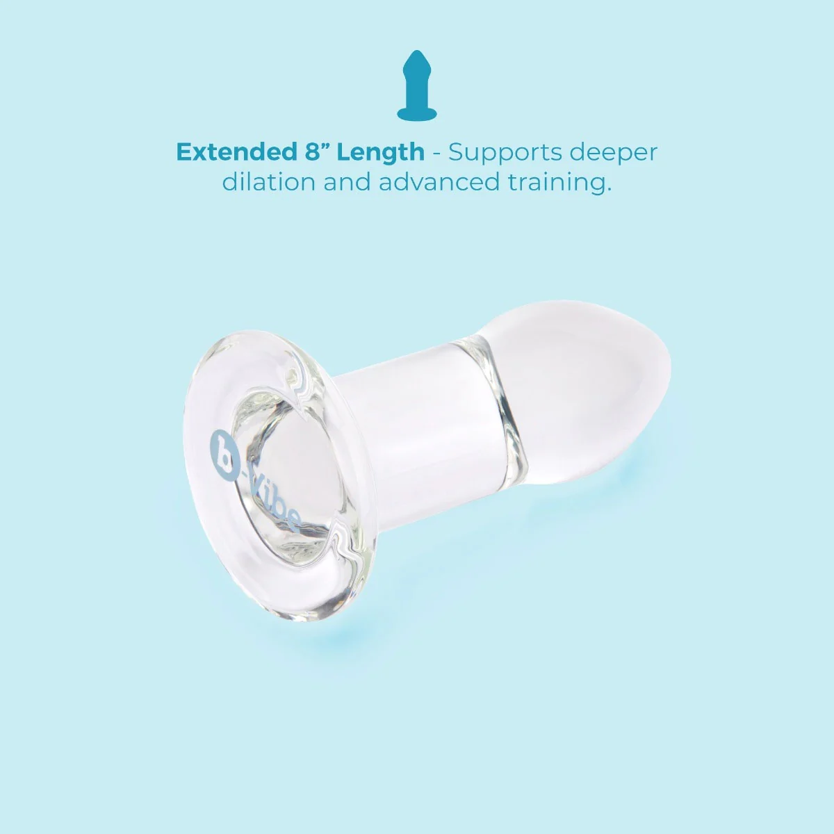 b-Vibe Advanced 8 Inch Glass Anal Dilator - Image 11