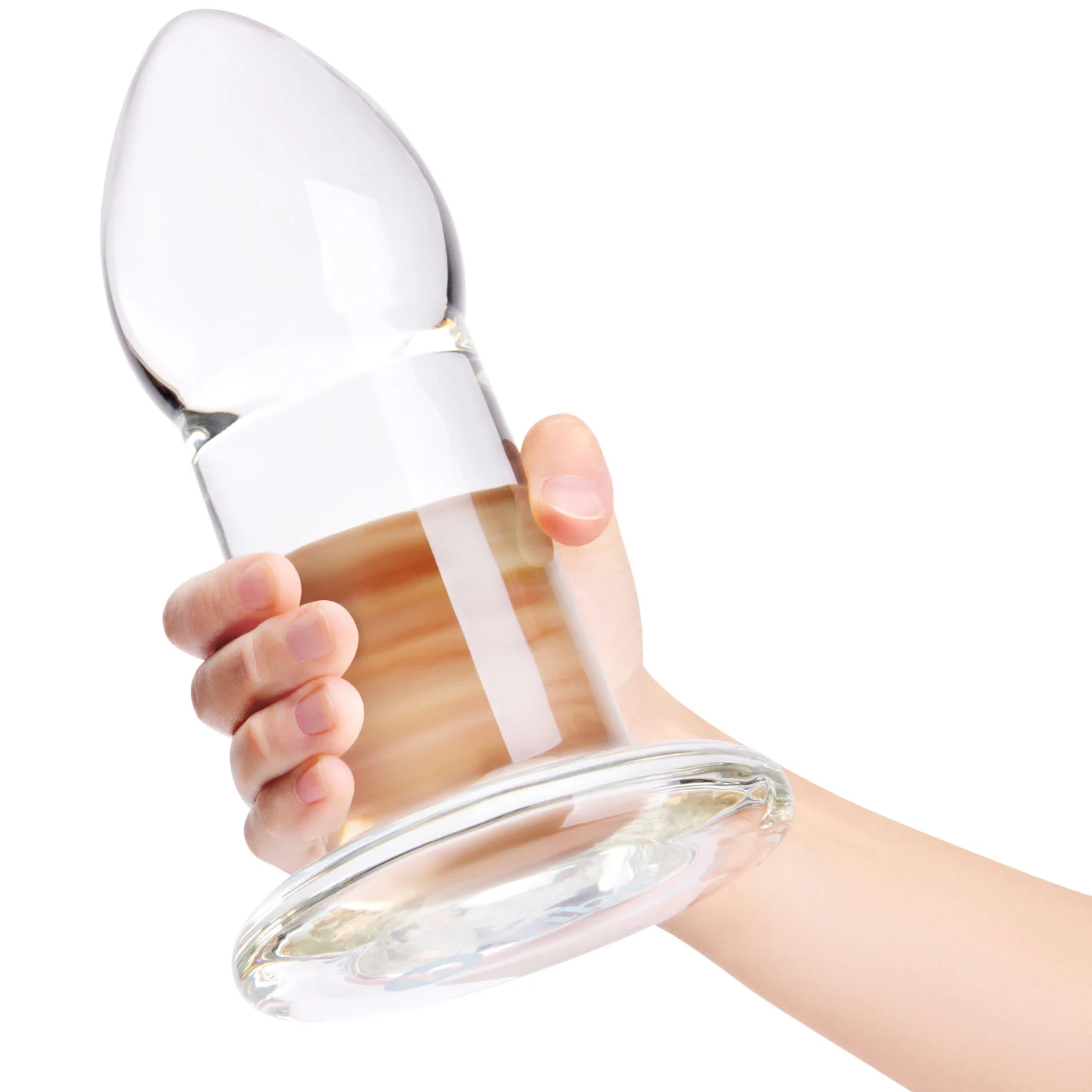 b-Vibe Advanced 8 Inch Glass Anal Dilator - Image 3