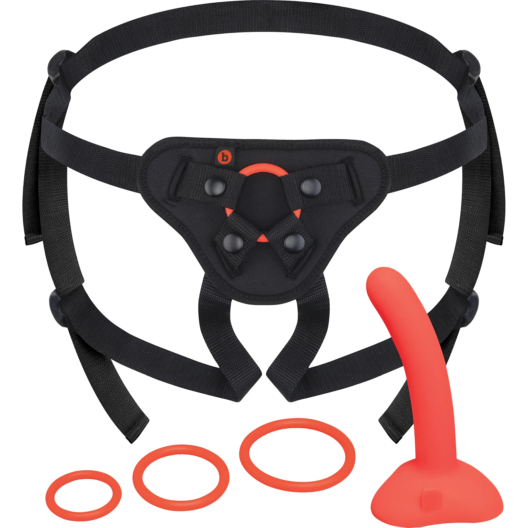 b-Vibe Beginners Strap-On Harness Set With 5 Inch Silicone Dildo Peg - Image 3