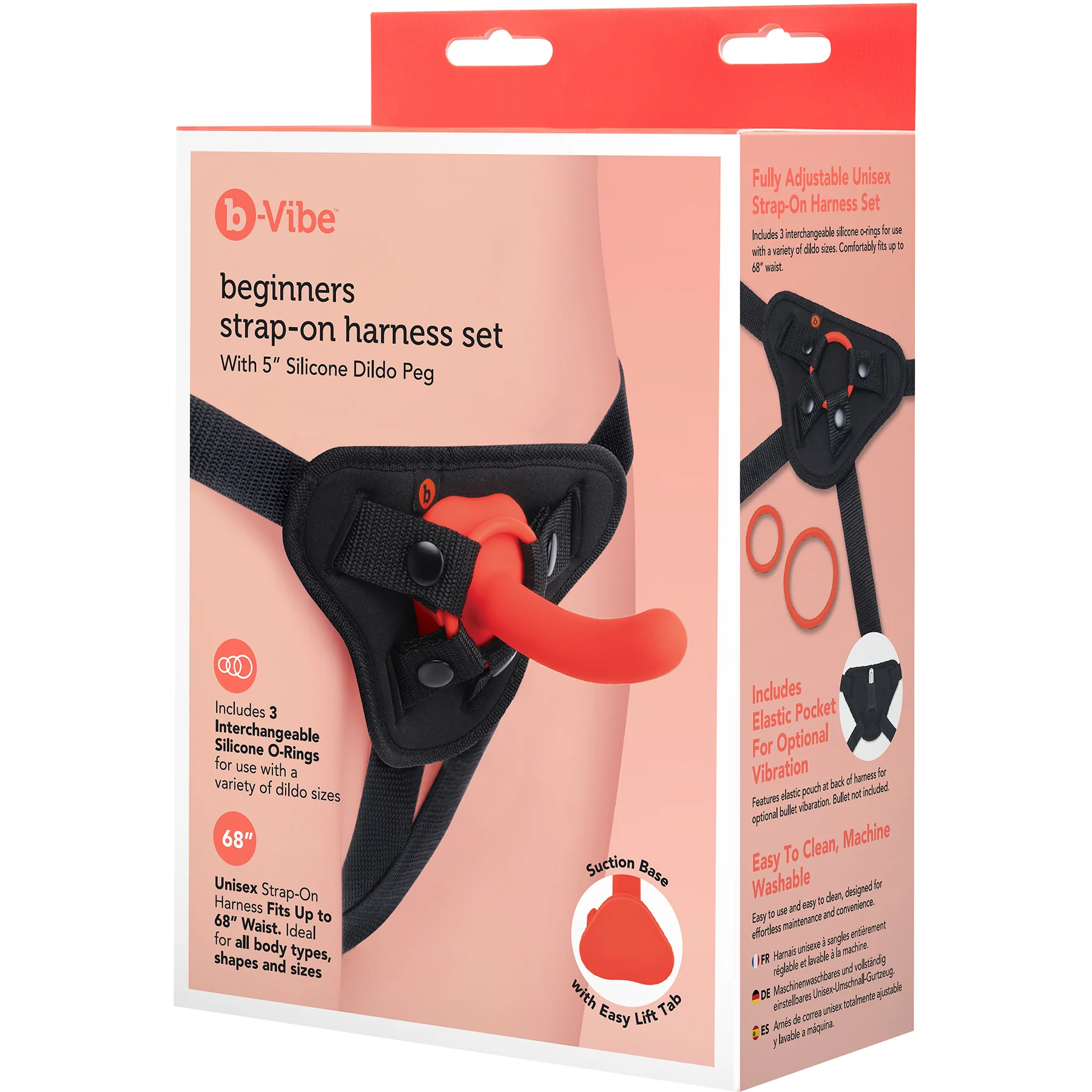 b-Vibe Beginners Strap-On Harness Set With 5 Inch Silicone Dildo Peg - Image 9
