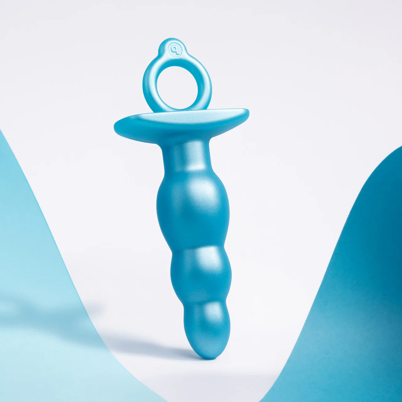 b-Vibe Butties Bounce Beaded Silicone Anal Plug - Blue - Image 9