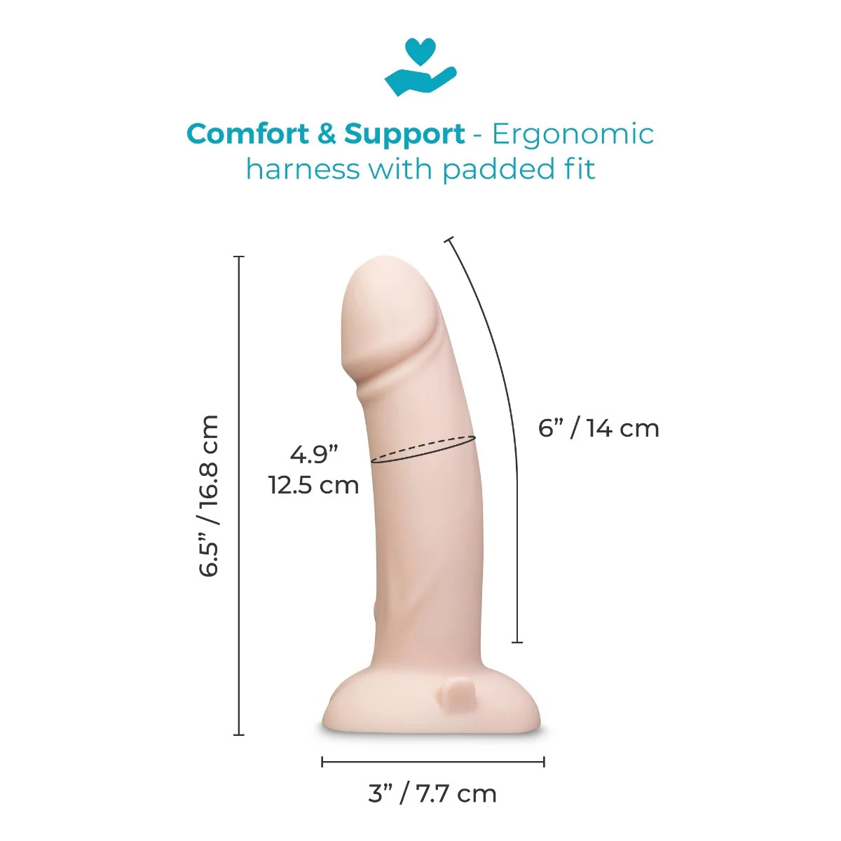 b-Vibe Every Body Vibrating Realistic Silicone Dildo Strap-On Kit - Image 19