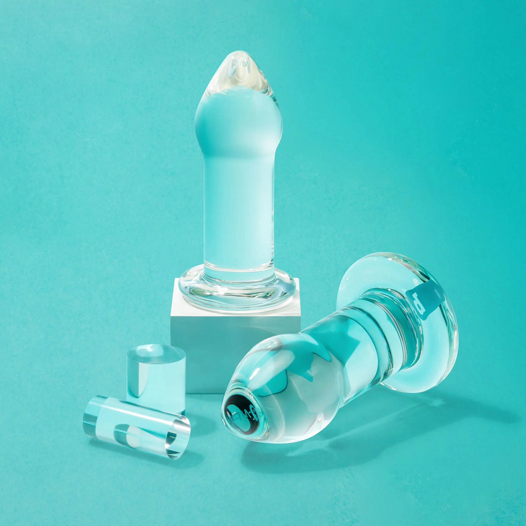b-Vibe Intermediate Glass Anal Dilators 2 Piece Set - Image 11