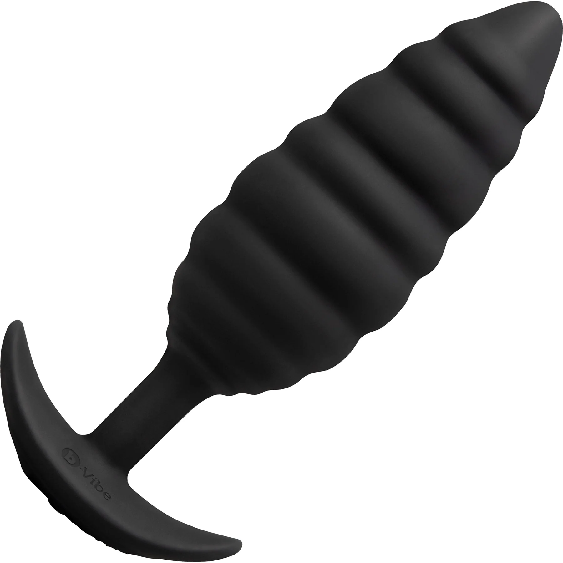 b-Vibe Twist Texture Large Silicone Vibrating Butt Plug