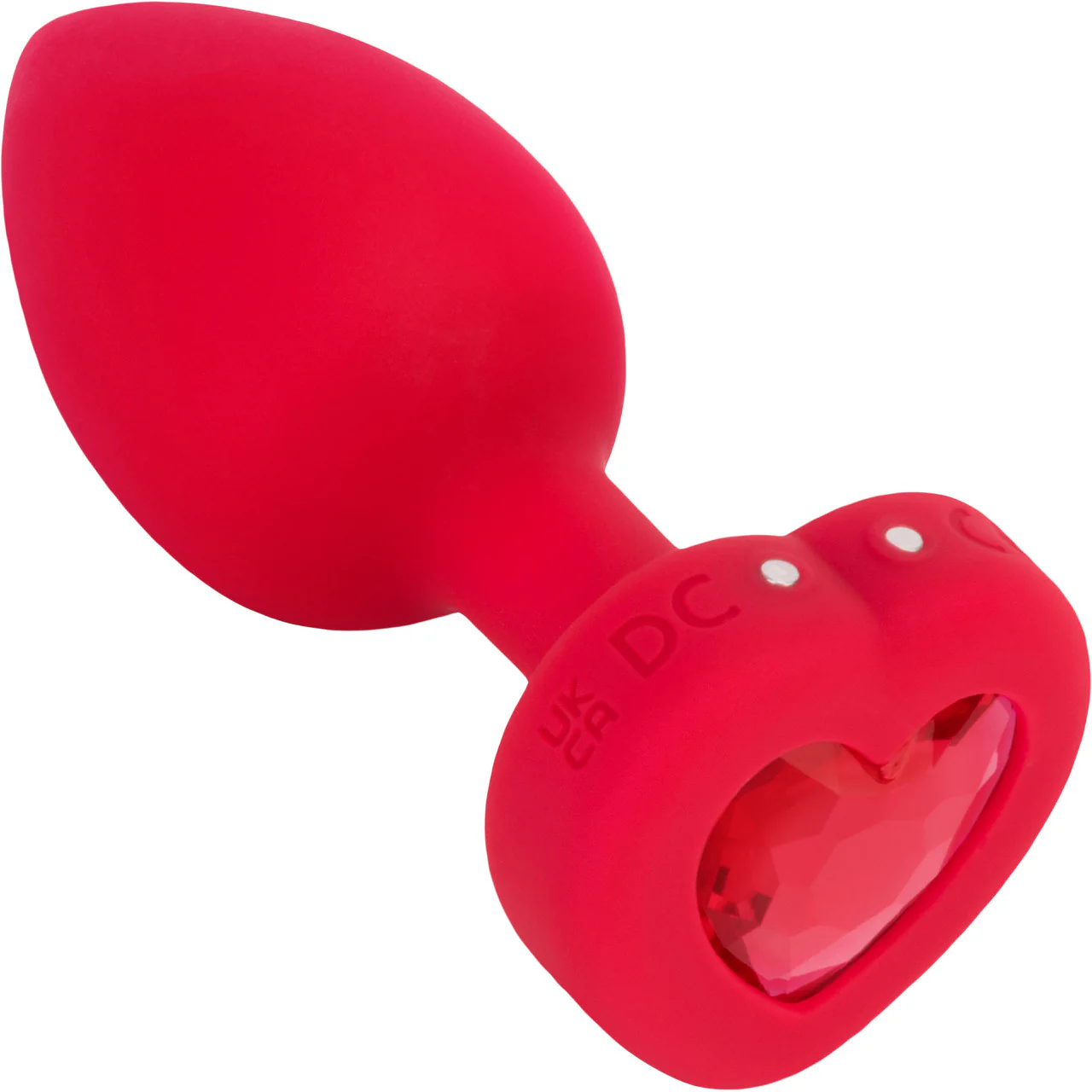 b-Vibe Vibrating Heart Silicone Rechargeable Anal Plug With Remote - Medium / Large - Image 2