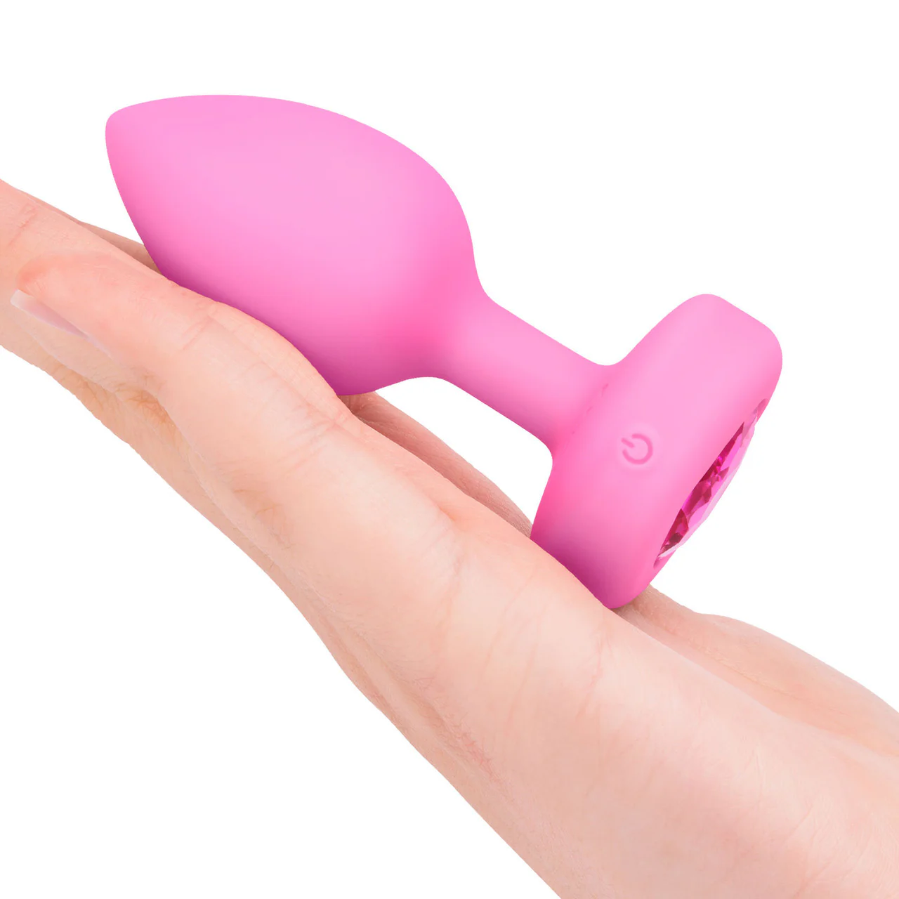 b-Vibe Vibrating Heart Silicone Rechargeable Anal Plug With Remote - Small / Medium - Image 6
