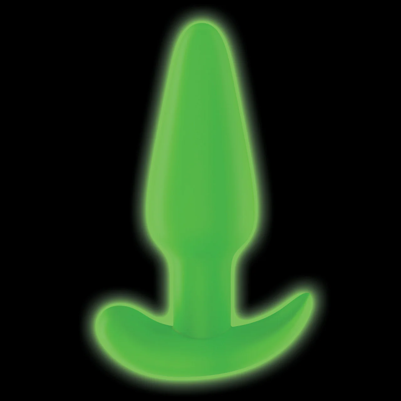 BANG! 21X Rechargeable Waterproof Vibrating Glow In The Dark Silicone Butt Plug With Remote - Green - Image 5