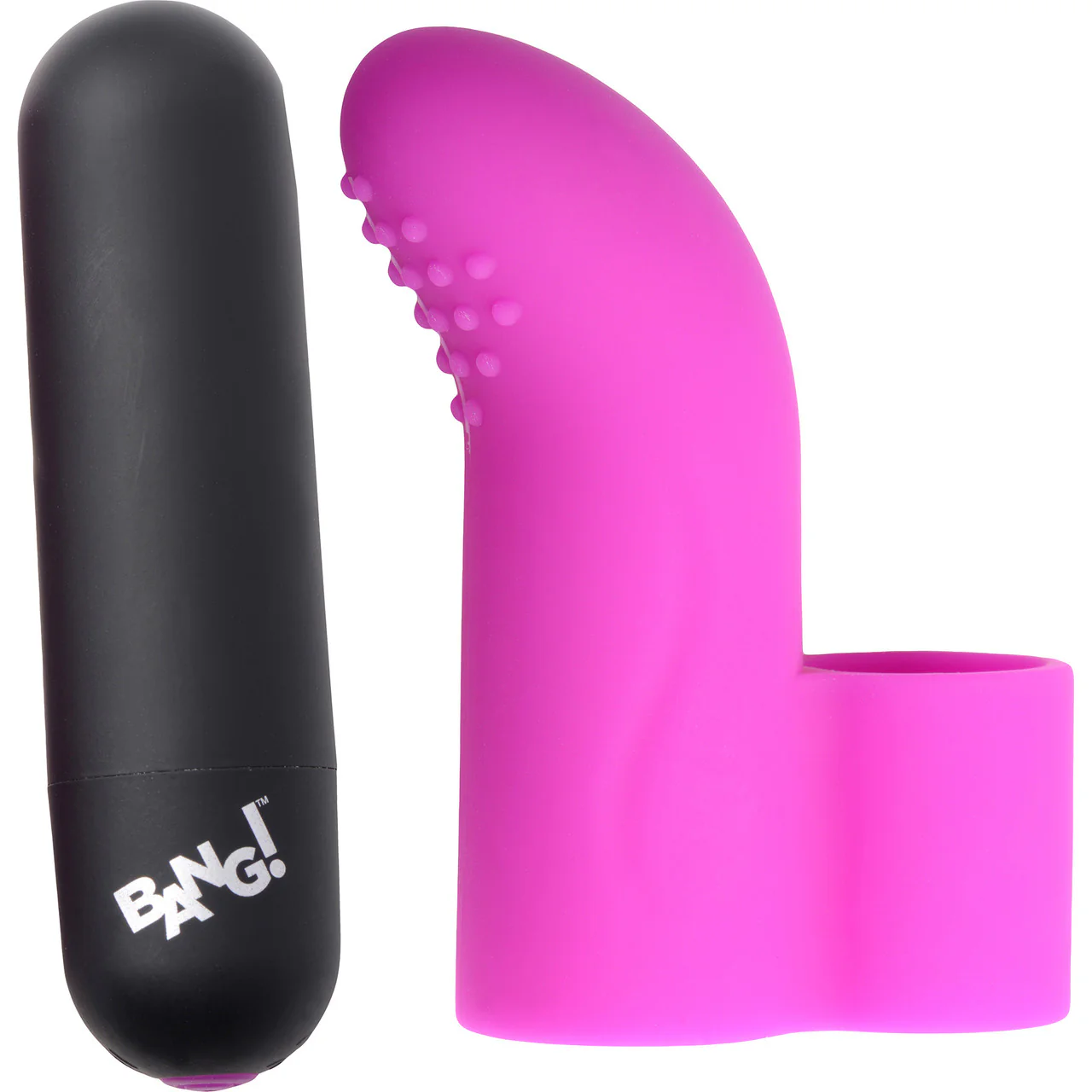BANG! Couples Finger Sleeve & Love Ring Kit With Bullet Vibrator & Blindfold - Image 3