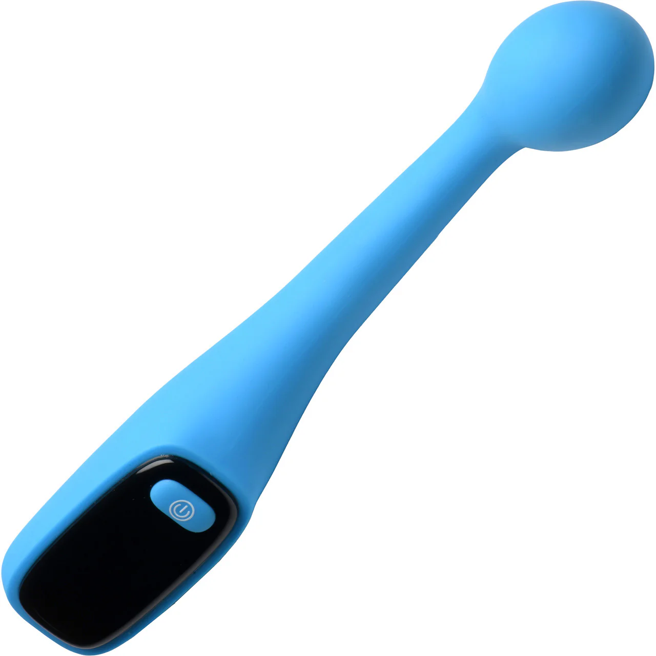 BANG! Digital Display Rechargeable Waterproof Silicone G-Spot Vibrator - Blue - Image 5