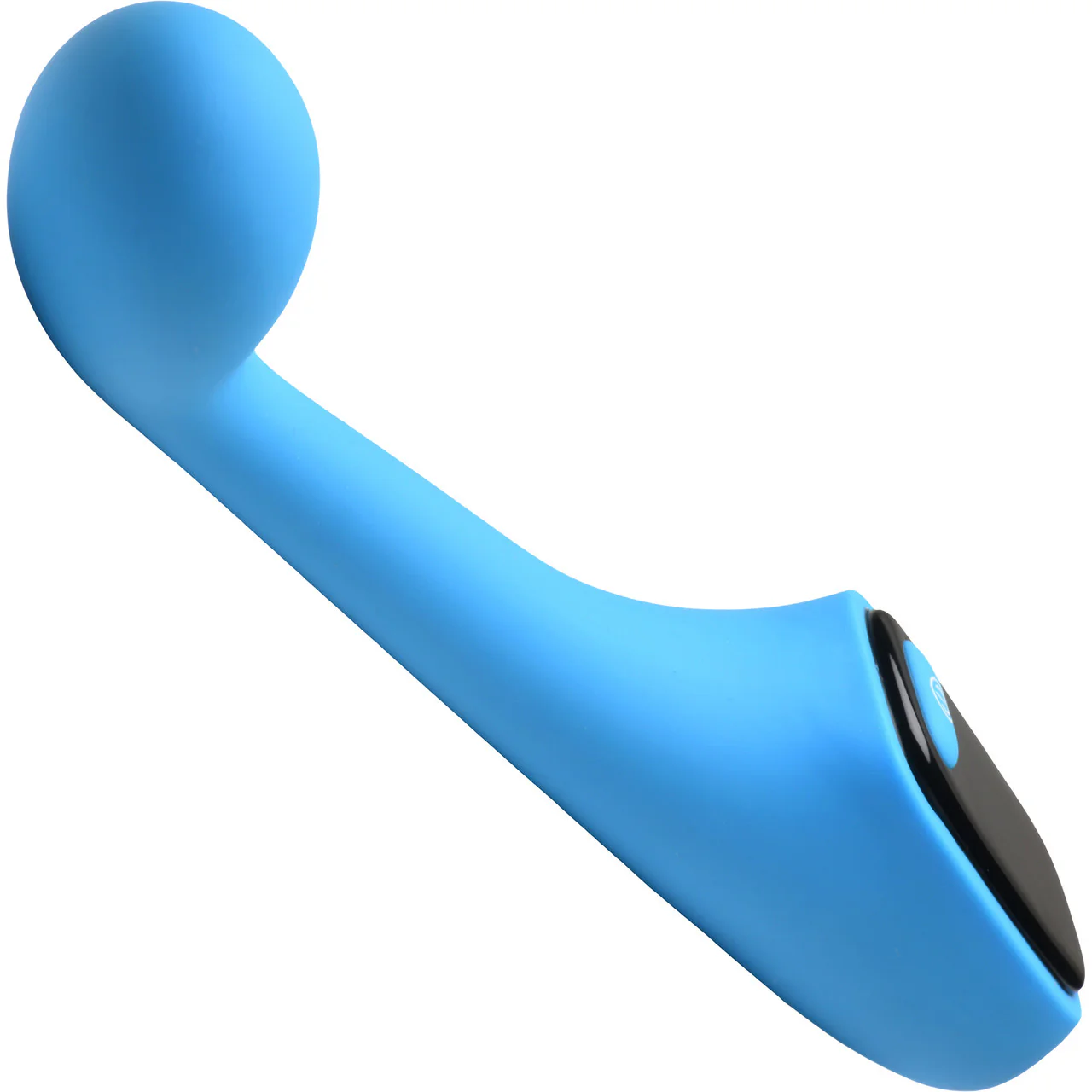 BANG! Digital Display Rechargeable Waterproof Silicone G-Spot Vibrator - Blue - Image 6