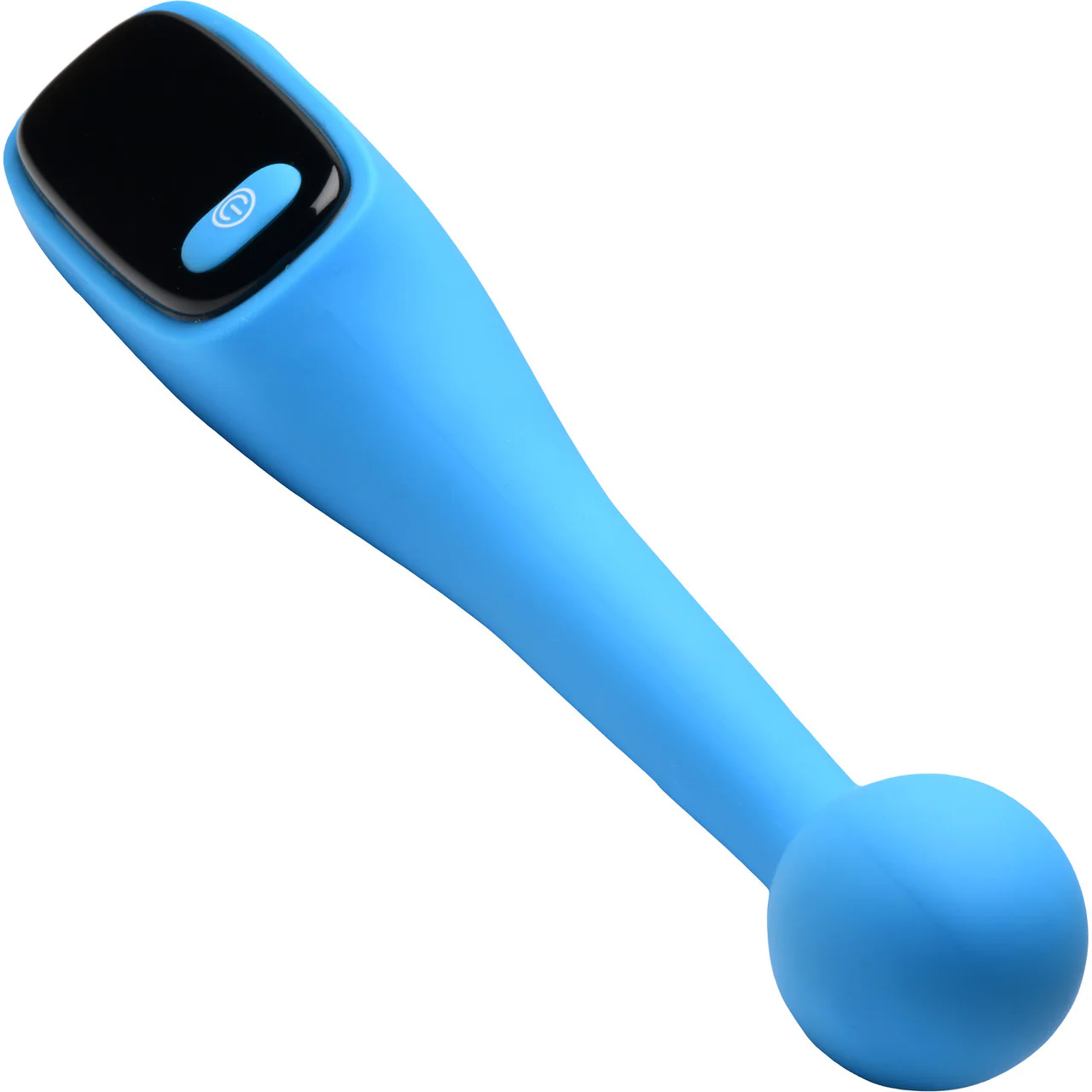 BANG! Digital Display Rechargeable Waterproof Silicone G-Spot Vibrator - Blue - Image 8