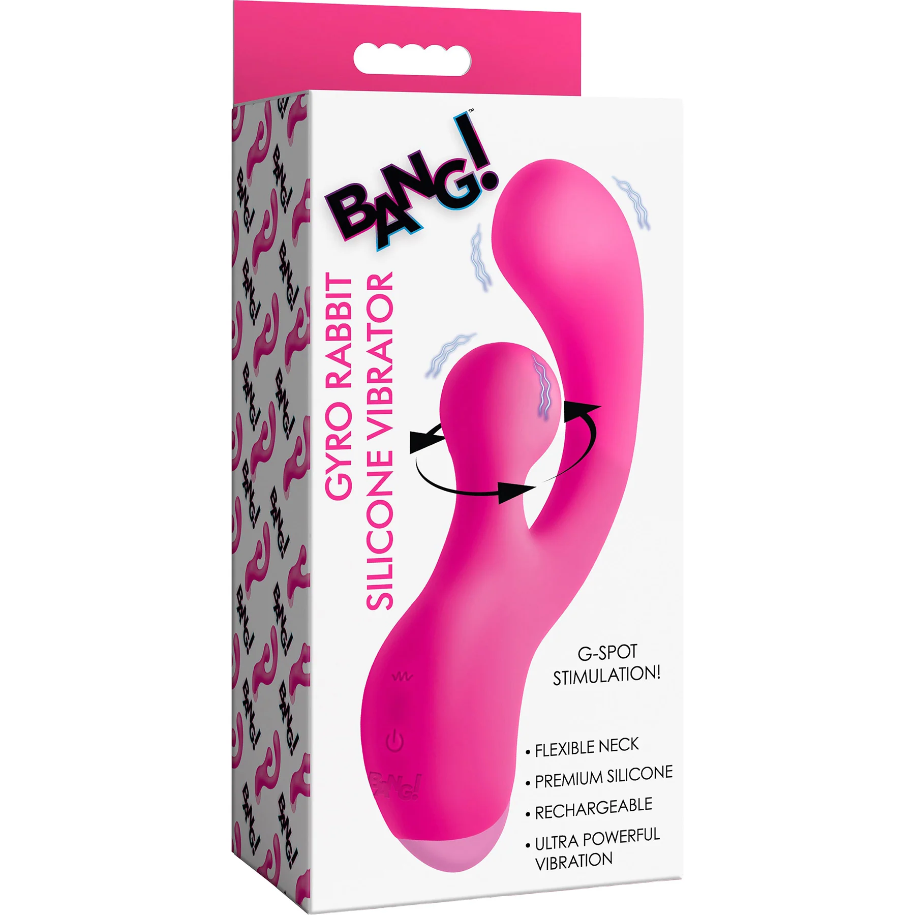 BANG! Gyro Rabbit Rechargeable Silicone Dual Stimulation Vibrator - Image 15