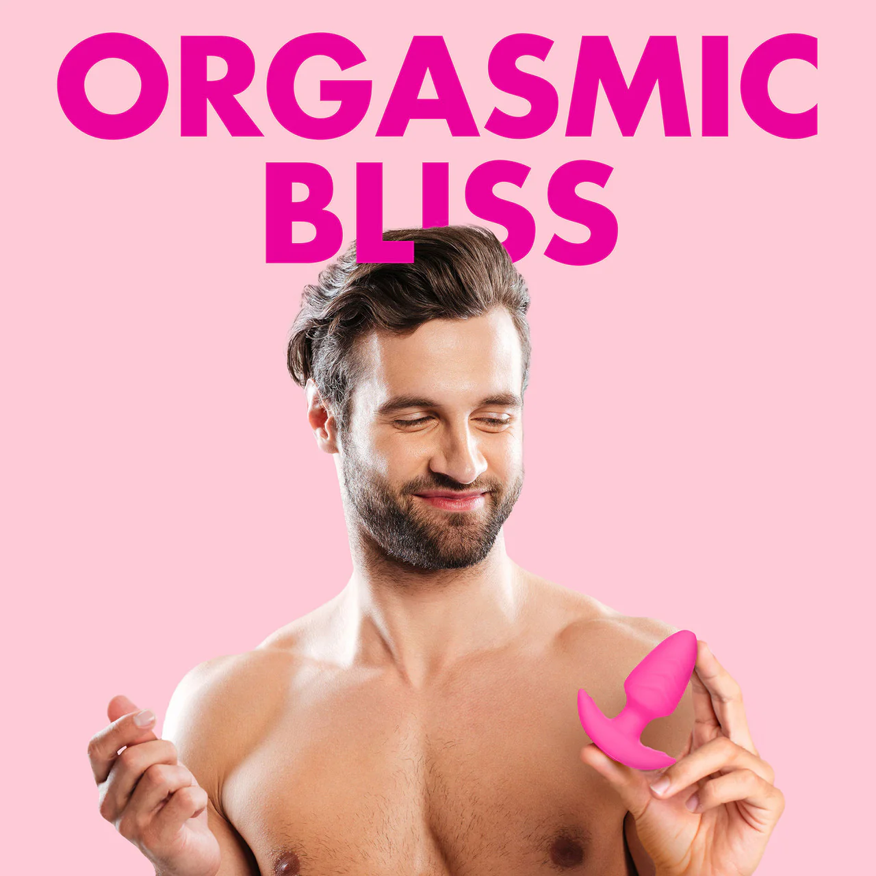 BANG! Rechargeable Rotating & Vibrating Silicone Butt Plug With Remote - Pink - Image 14