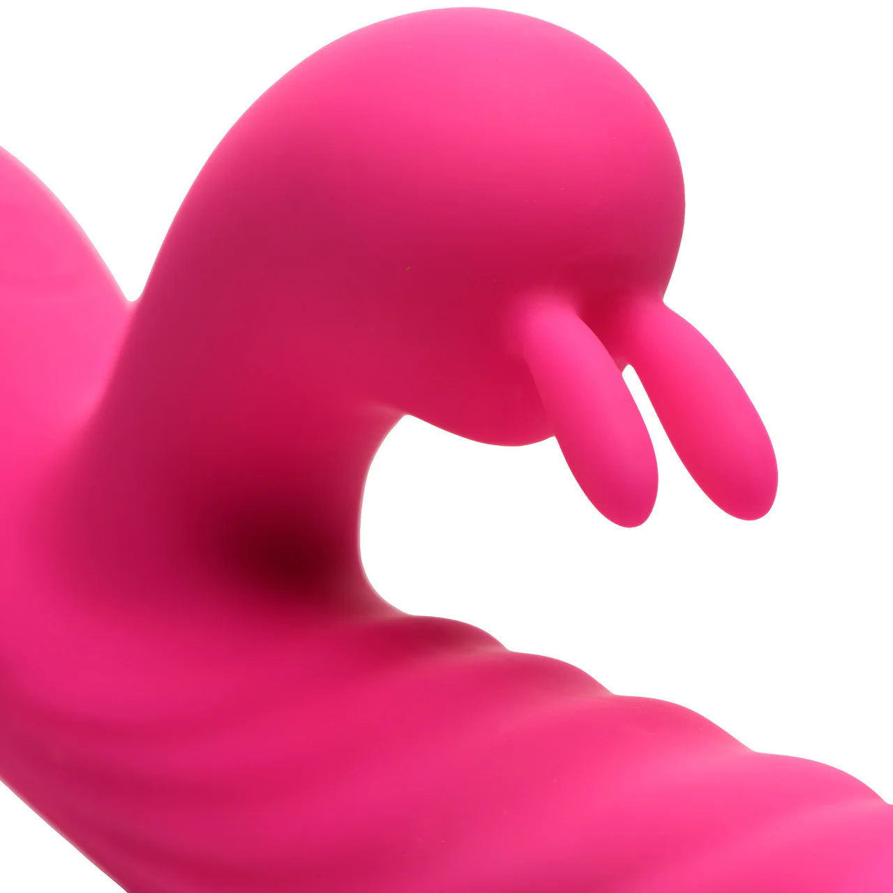 BANG! Thrusting & Vibrating Rabbit Rechargeable Silicone Dual Stimulation Vibrator - Pink - Image 8