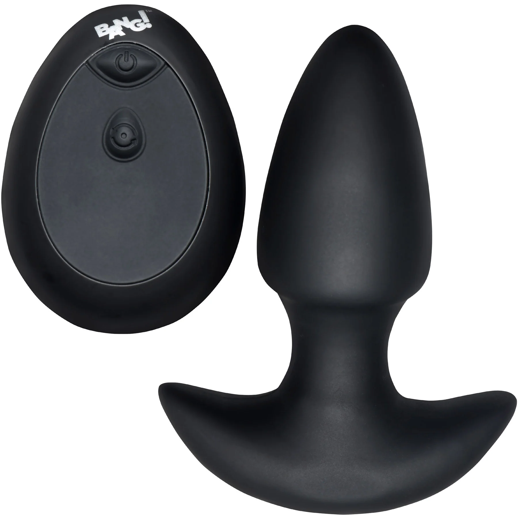 BANG! Thrusting & Vibrating Rechargeable Silicone Butt Plug With Remote - Image 15