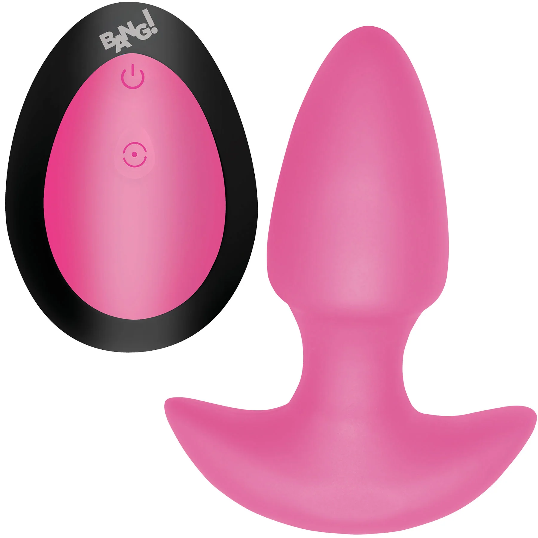 BANG! Thrusting & Vibrating Rechargeable Silicone Butt Plug With Remote - Image 37