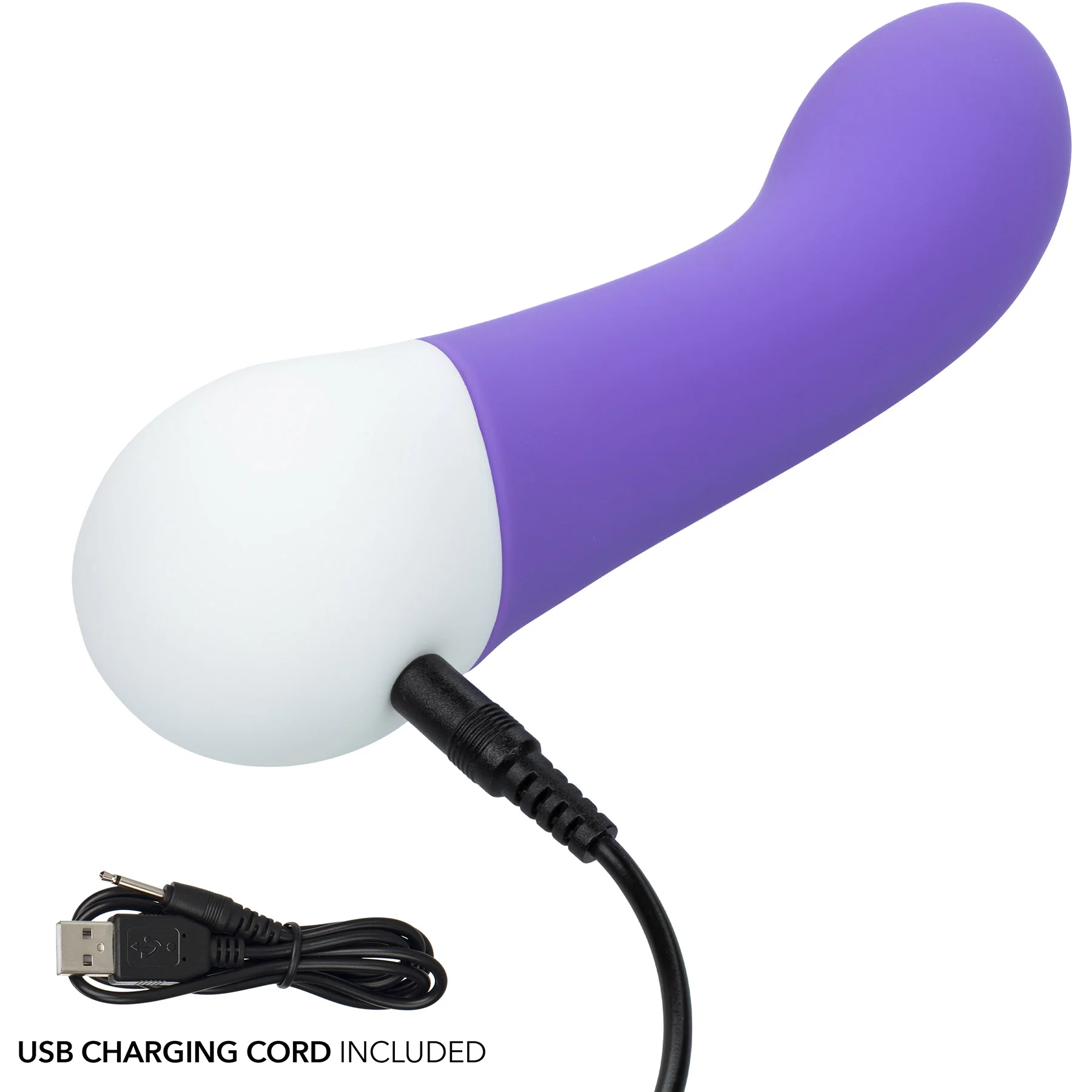 Basic Essentials® Rechargeable G Silicone G-Spot Vibrator By CalExotics - Image 7