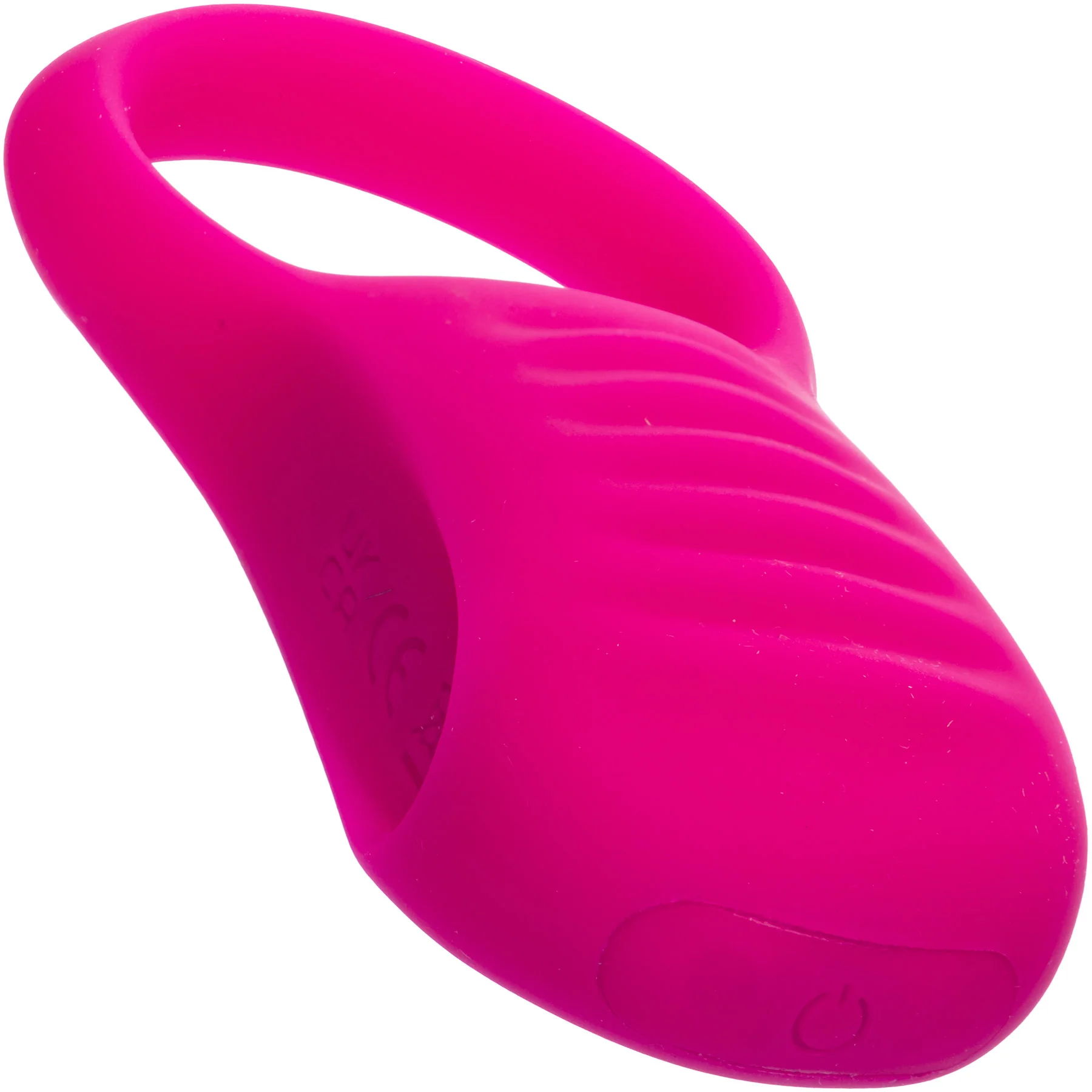 Basic Essentials® Rechargeable Ridge Rider Cock Ring By CalExotics - Image 7