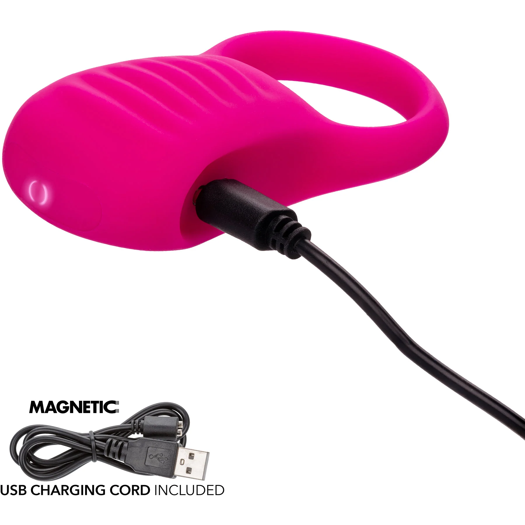 Basic Essentials® Rechargeable Ridge Rider Cock Ring By CalExotics - Image 8
