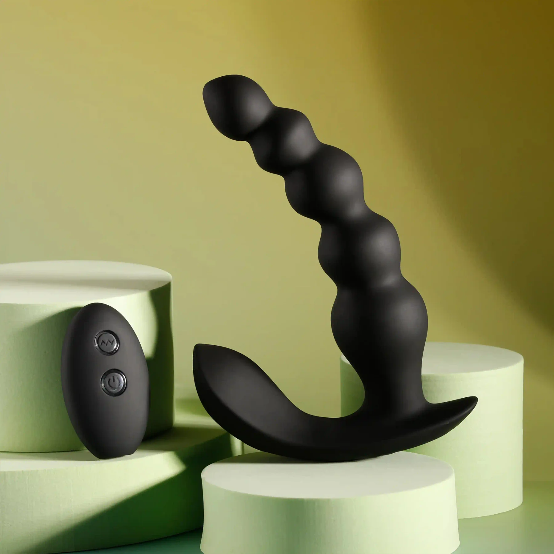 Bead Me Up Rechargeable Silicone Vibrating Anal Beads With Remote By Evolved Novelties - Image 2