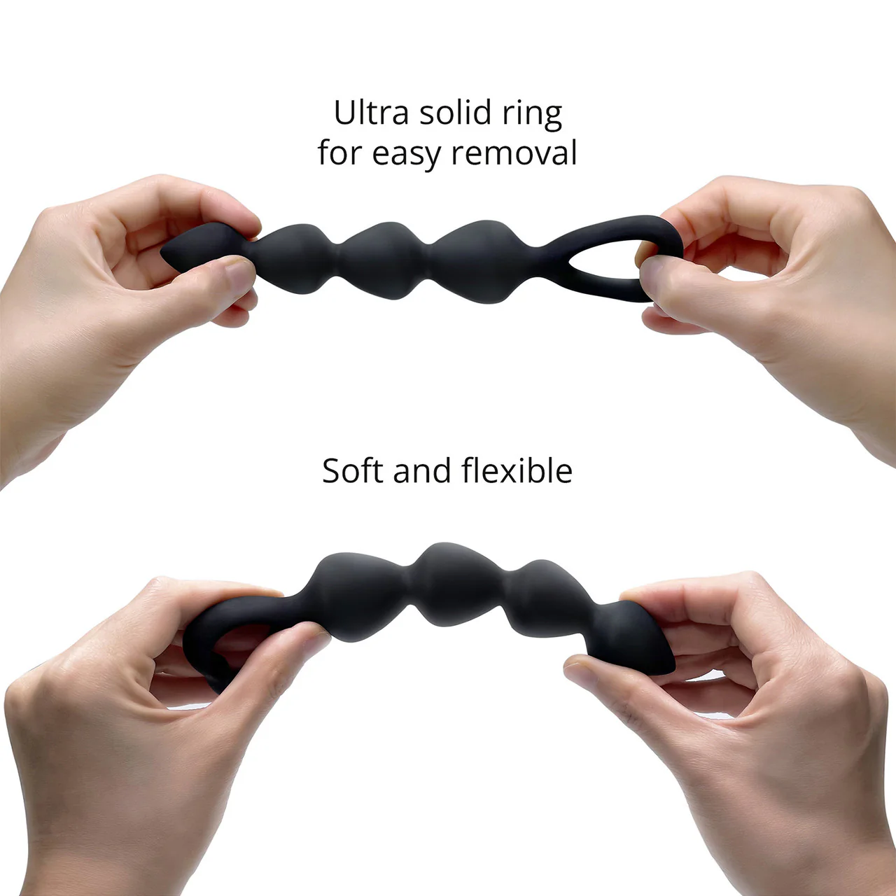 Bing Bang Silicone Anal Beads By Love To Love - Large, Black Onyx - Image 3