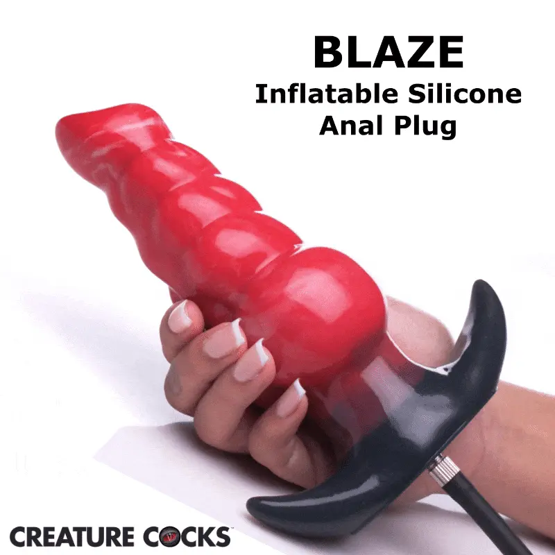 Blaze Inflatable Silicone Anal Plug By Creature Cocks - Image 2