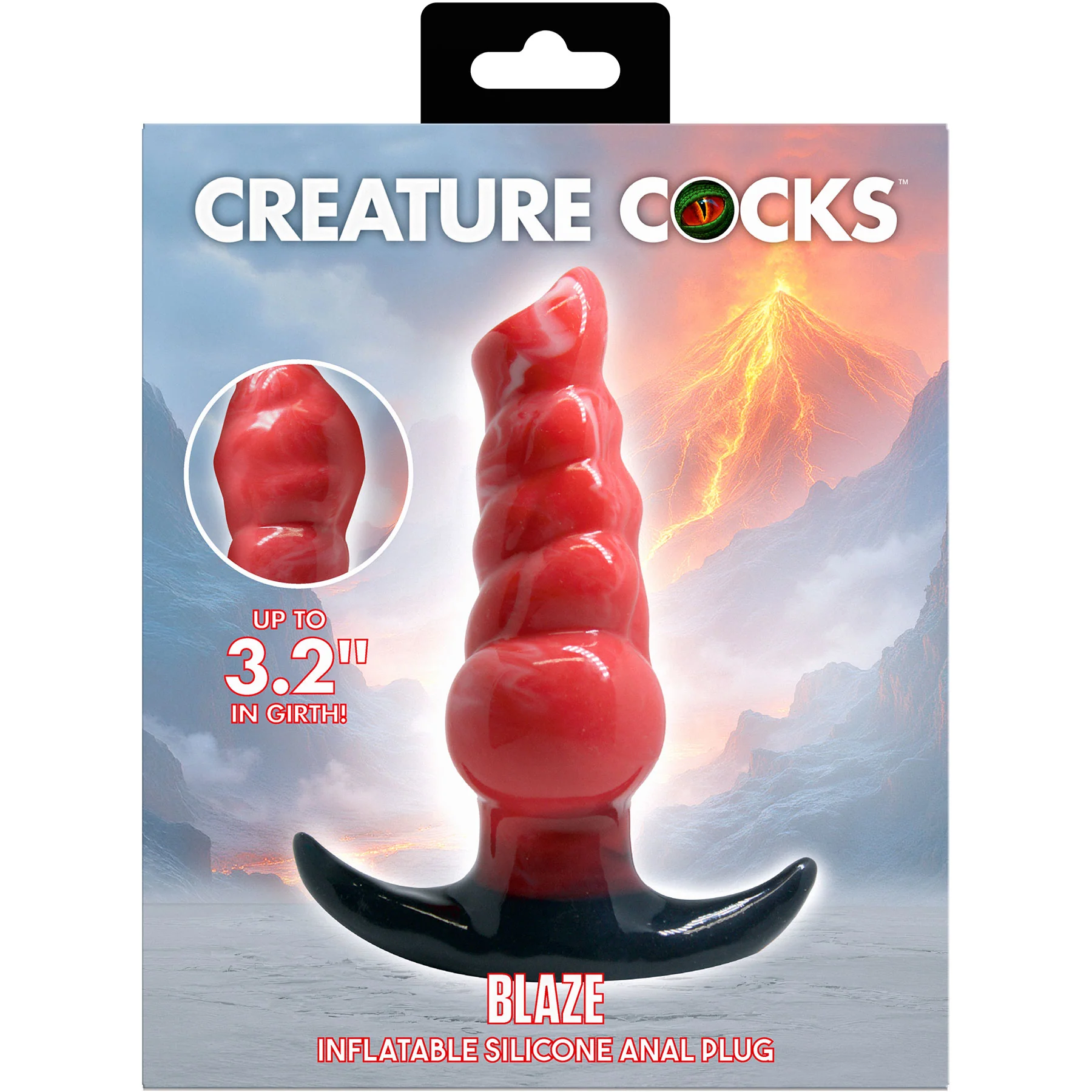 Blaze Inflatable Silicone Anal Plug By Creature Cocks - Image 7