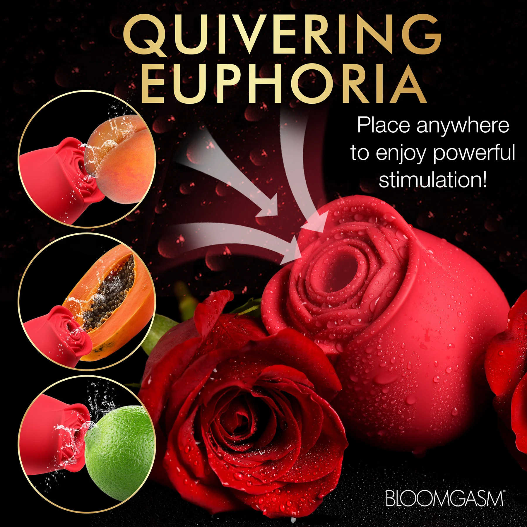 Bloomgasm The Perfect Rose Silicone Pressure Wave Clitoral Stimulator - Image 17