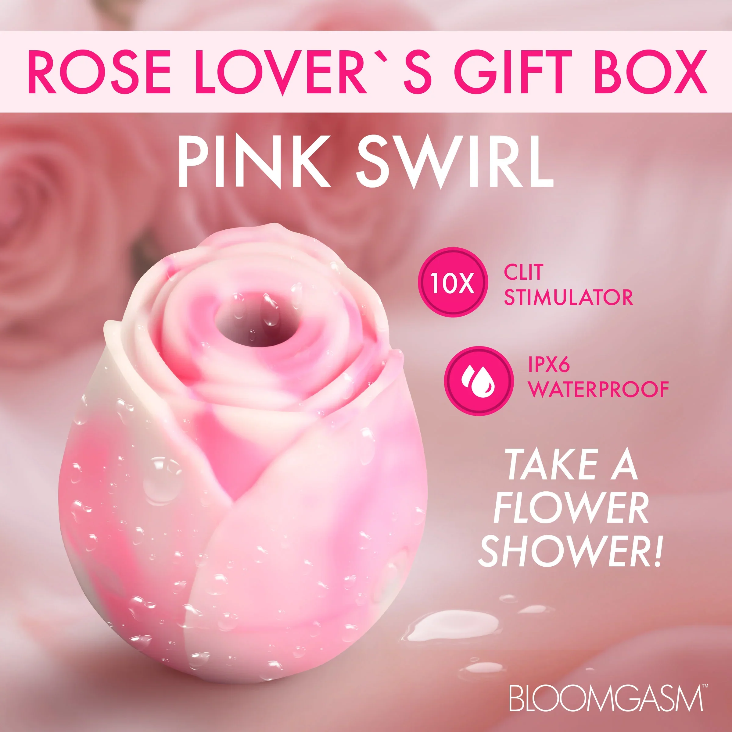Bloomgasm The Rose Stimulator Lover's Gift Box - Pink & White - Image 2