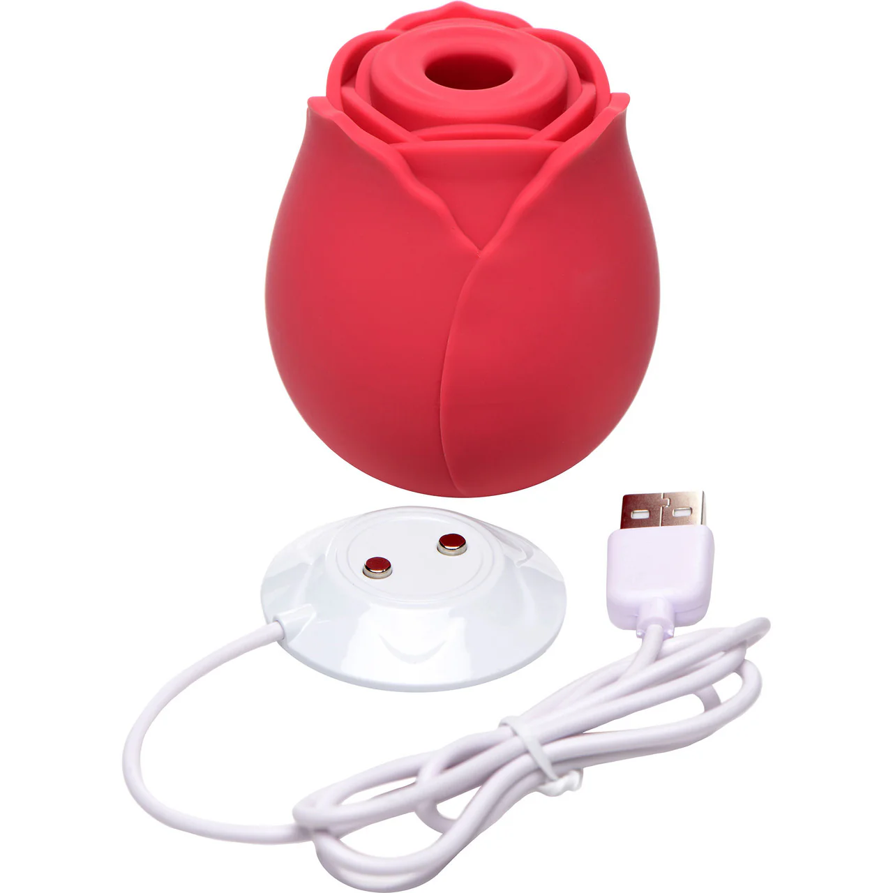 Bloomgasm Wild Rose Rechargeable Clitoral Pressure Wave Stimulator - Red - Image 10