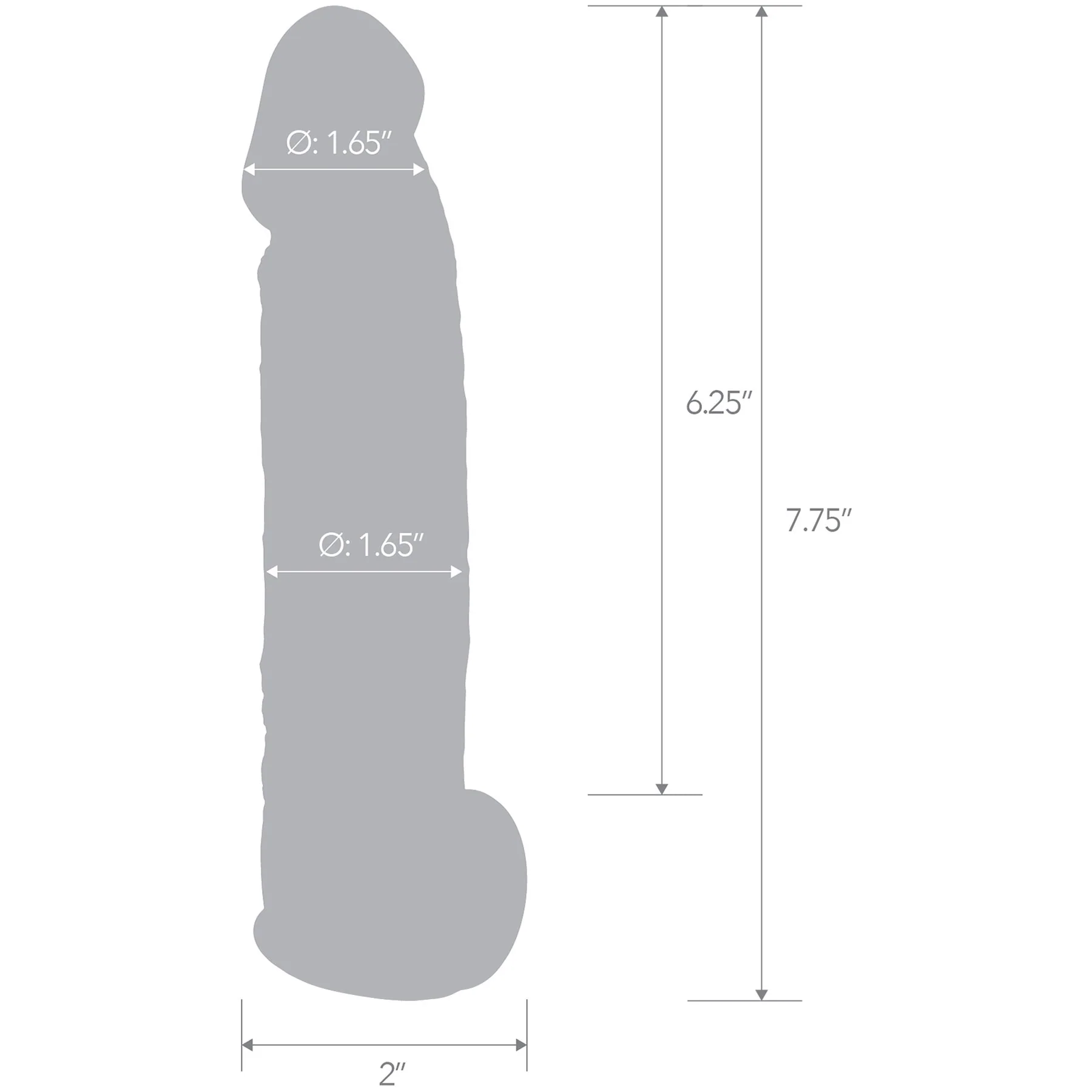 Blueline Super Real Silicone Blush Tip Penis Extension With Ball Stretcher Loop - Image 8